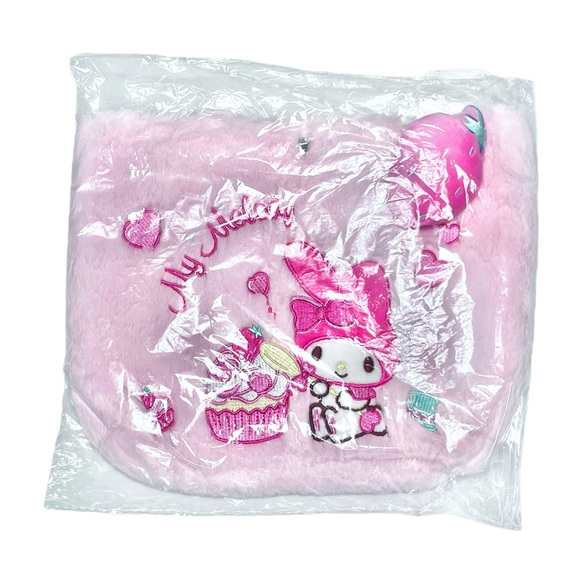 My Melody Plush Handbag Tote Crossbody for Kids/Teena/Young Adult - Picture 10 of 11
